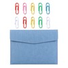 1 Document Bag, 10 Paper Clips, Travel Document Holder Organiser,