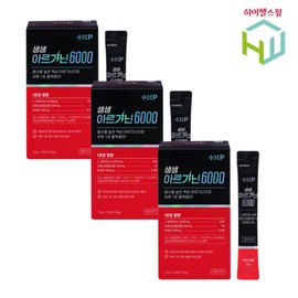 Vivid Arginine 6000, 3 boxes, 30 servings / 생생 아르기닌6000, 3박스, 30회분