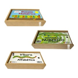 Kit D Cocodrilo-gusano Numérico Bilingue Y Víbora Alfabética