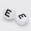 Handicraft Emporium Flat Round Alphabet Acrylic Beads | 20g |