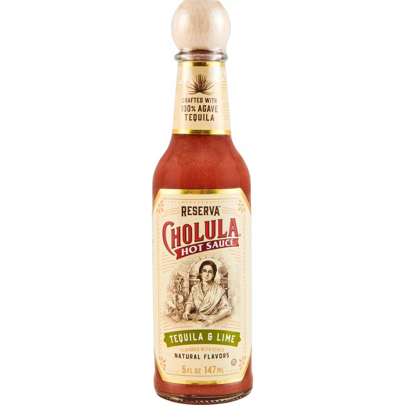 Cholula Tequila Lime Hot Sauce 100% Agave Spicy 5 oz