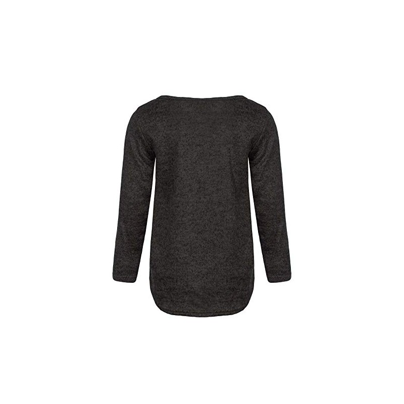 KMISSO 30229 Girls' Crew Neck Jumper, black