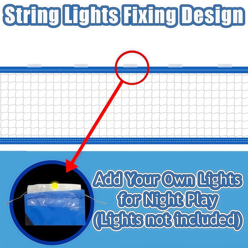 Nafhone Pool Volleyball Net Replacement for Inground & Above Ground