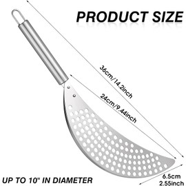 Pot Strainer With Handle Hand Held Strainers Grease Strainer Pasta Strainer Pan Strainer Grease Held Drainer Stainless Steel Hand Insert Pan Drainers Noodles Fruit For Different Pot Pan Kitchen Tools