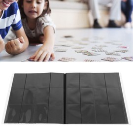 12 Pockets Gaming Card Binder, High Transmission Scratch Proof Professional Dustproof Trading Card Binder 12 Pockets for Travel (White)