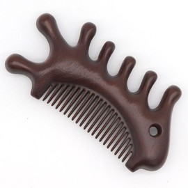 H Plus Mall Wood Day Lacquered Solid Wood Gua Sha Massager Seahorse Comb Seahorse Comb Gua Sha Seahorse Gua Sha Lacquered Gua Sha Massager / 에이치플러스몰 우드데이 옻칠 원목 괄사 마사지기 해마빗 해마빗괄사 해마괄사 옻칠괄사맛사지기