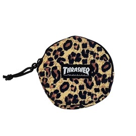 Slasher THR-017 Circle Multi Case Multi-Pouch (Includes Carabiner, Coin Pocket) Round Compact, LA_LEOPARD