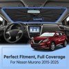 Windshield Sun Shade Umbrella for Nissan Murano 2015-2025, Foldable Car
