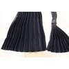 Truck Curtain, Black, Pleated Nap Curtain, Leather Style, Width 94.5