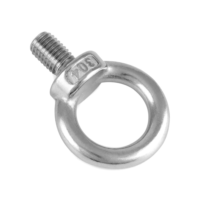 QWORK® 4PCS M12 Eye Bolts - 300KG - 304 Stainless