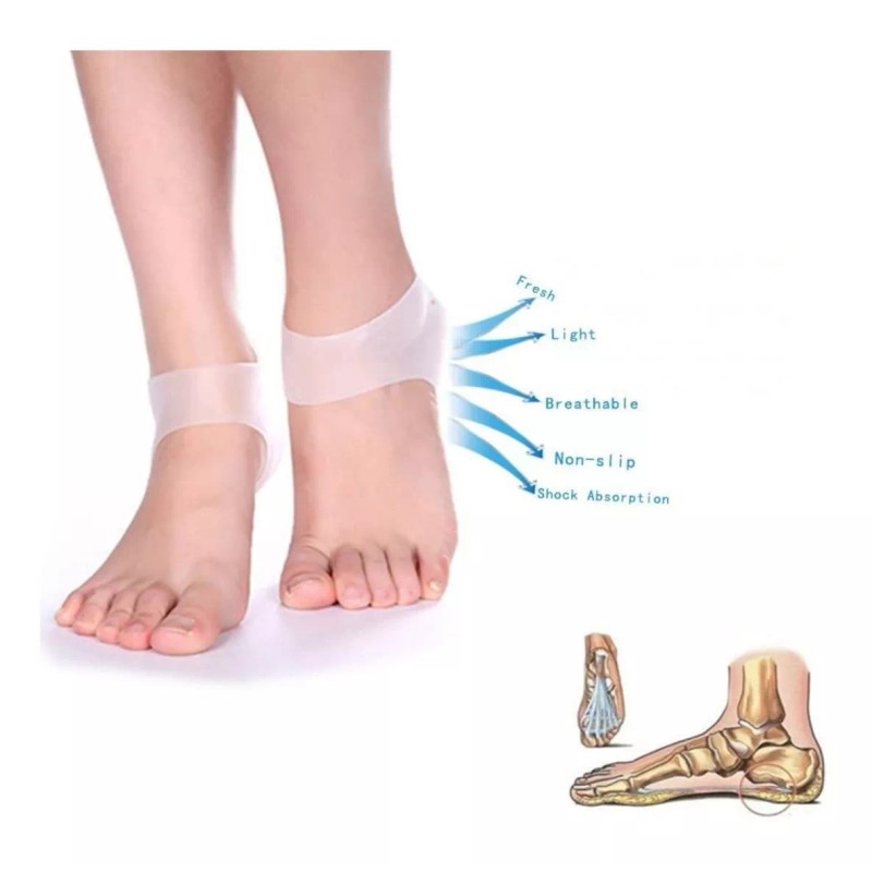 Clicmania Par De Protector De Talones Silicon Taloneras Pies Unitalla