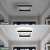 Vloitgol Square LED Hallway Ceiling Light, 6000K Cold White Black