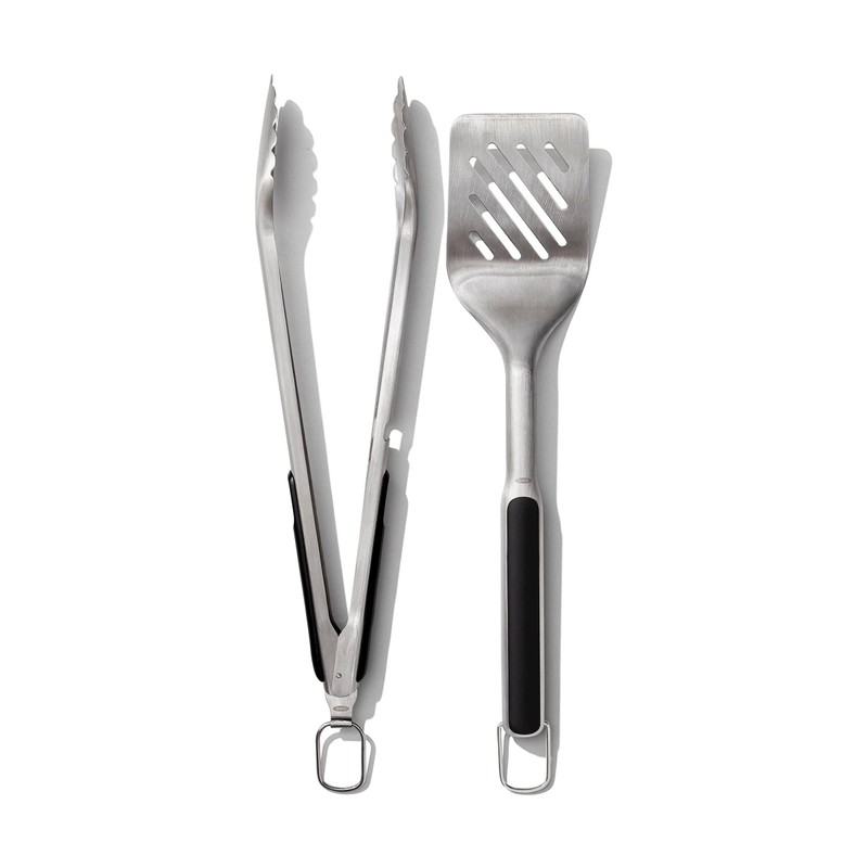 OXO Outdoor Grilling Turner and Tongs Set