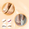 4 Pairs Ball of Foot Cushion Pads Sock Women's Toe