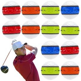 Golf Balls for Men | 12 Golf Practice Balls,360 Degree Orbital Putter Aiming System, Training Aid, Sports Accessories for Men Women