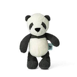 WWF Plüsch Panu, der Panda (22cm, mit Glöckchen), realistisch gestaltetes Plüschtier, Super weiches, lebensecht gestaltetes Plüschtier zum Knuddeln und Liebhaben, Handwäsche möglich