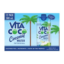 Vita Coco, Coconut Water, Original, 16.9 Fl Oz, 12-Count