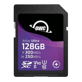 OWC 128GB Atlas Ultra UHS-II SDXC Memory Card with Dual SD-Slot SDXC UHS-II Card Reader (2 Items)