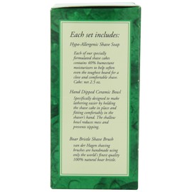 Van Der Hagen Premium Shave Set (2.5 oz. Soap, Bowl, Brush)