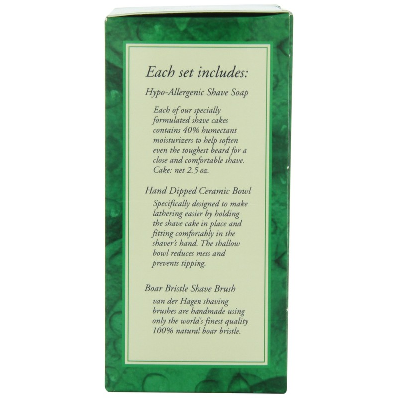 Van Der Hagen Premium Shave Set (2.5 oz. Soap, Bowl,