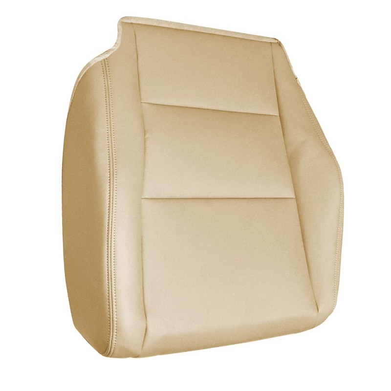Priprilod Tan Leather Passenger Side Bottom Replacement Seat Cover Compatible