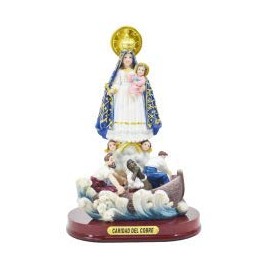 Caridad Del Cobre Statue Virgen Caridad Del Cobre Our Lady of Charity Virgin Figurine (5 Inch)