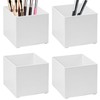 DODAMOUR Plastic Cube Storage Boxes Set, Square Organizer Bins for