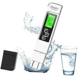 2024  4 in 1 TDS Meter - TDS EC & Temperature(?C,?F) Meter (Blue) - Colour: Black & White