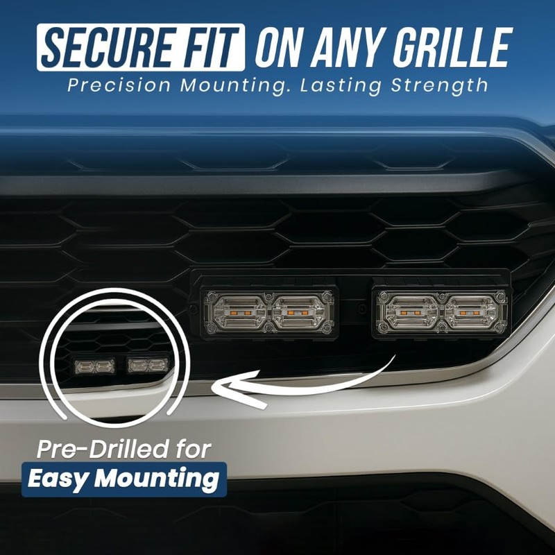 License Plate Bracket Mount for Feniex Quad Surface Mount and