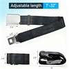 ZEBWAY Airplane Seat Belt Extender, Adjustable 7-32"" Airplane Seatbelt Extender