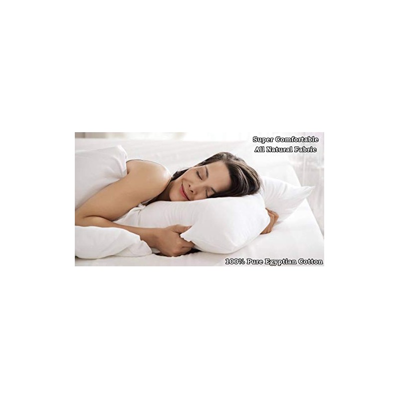 100% Pure Cotton Housewife Pillow Cases (x2) by Euphoric Bedding