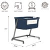 Dream On Me Waves 3-in-1 Baby Bassinet, Bedside Sleeper and