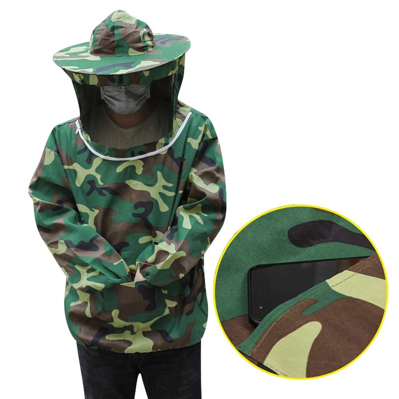 Beekeeping Suit Beekeeper Jacket with Protective Veil Large bee Clothing