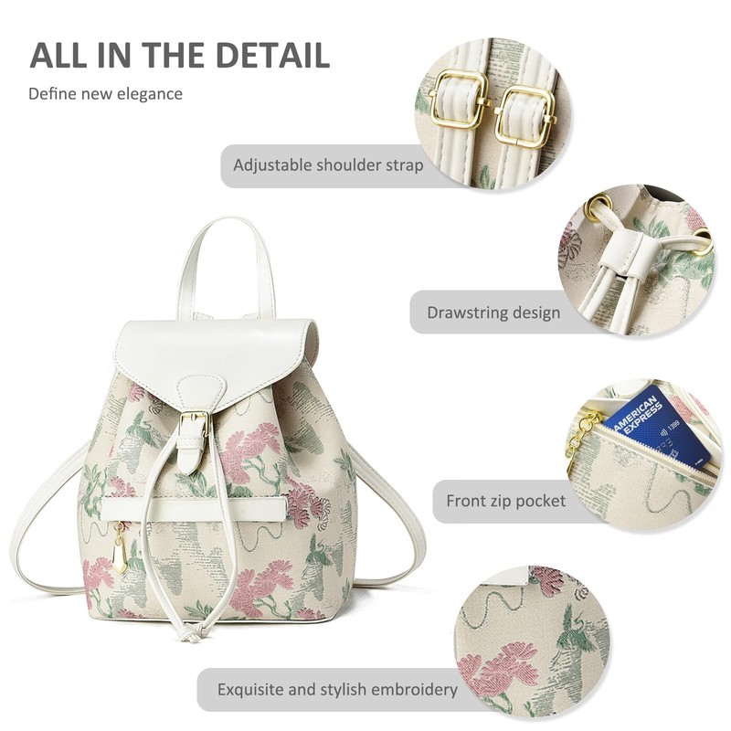 NICOLE & DORIS Fashion Mini Backpacks Women Backpack Flowers Small