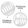 BIUDECO Stainless Steel Eyebrow Stencil Mold Brow Drawing Practice Tool