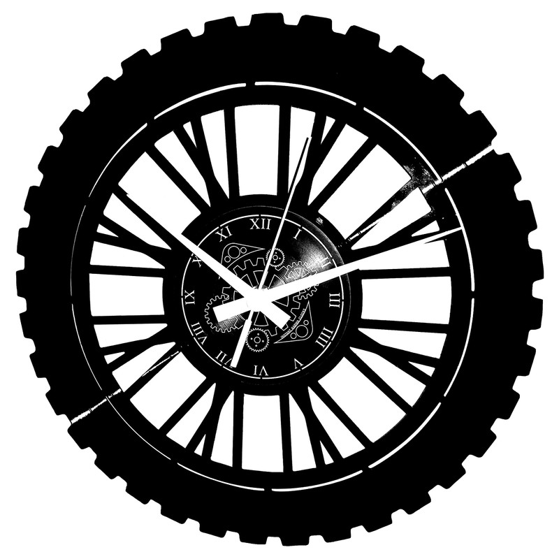Instant Karma Clocks Wall Clock Enduro Motocross Motorcycle Racing Rider