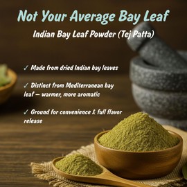 Spice Profile USDA Organic Ground Bay Leaves, Lab Tested for Heavy Metals, Resealable 4 oz Pouch, Tej Patta Powder, Polvo de Laurel