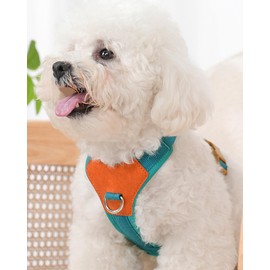 Blue Mediums Dog Harness for Medium Dogs, No Pull Dog Harness with 2 Leash Clips, Easy Walk Dog Harness Medium Sized Dog, Puppy Harness for Medium Dogs, Dog Vest Harness, puppia Dog Harness (Blue, M)