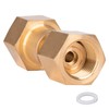 GRYVOZE CGA-320 to CGA-580 Adapter, Carbon Dioxide Bottom to Argon