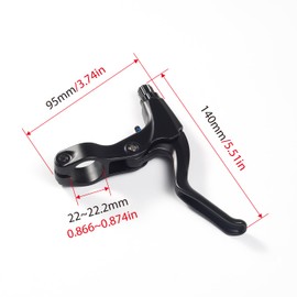 CNCLOL Mountain Bike Brake Levers,Aluminium Alloy Bicycle Brake Levers,Brake Handle for Mountain Bike MTB/BMX/Road Bike.Black
