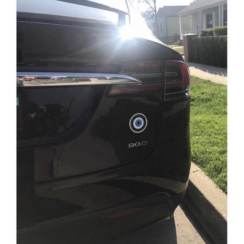 ABS Bling Evil Eye Car Crystal Decoration - Iridescent Glitter