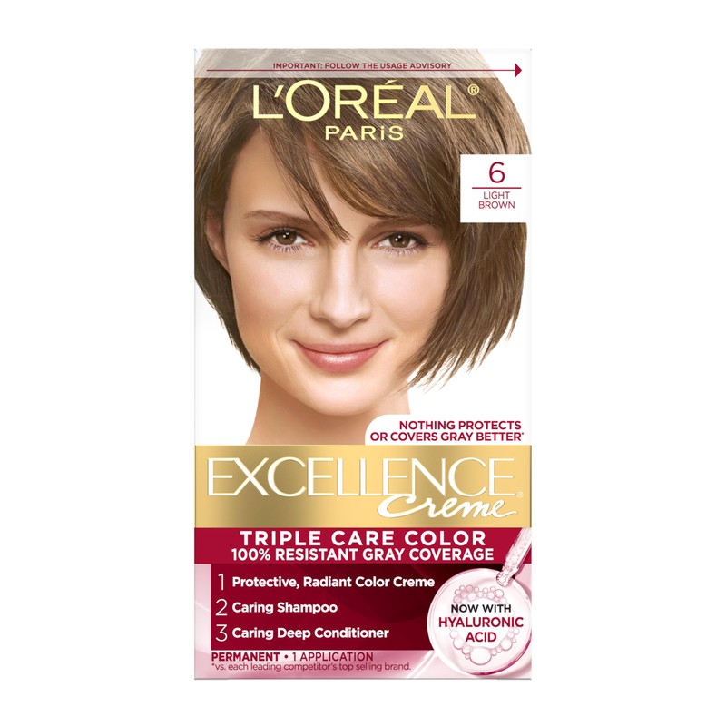 L'Oreal Paris Excellence Crème Permanent Hair Dye, Triple Care Hair