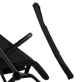 Baby Stroller Armrest Cover, Universal Handlebar Cover, Replacement Baby Stroller Bumper Bar Protective Cover,100% Cotton Hook and Loop Fastener,Black