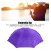 Generic Sombrero Paraguas Adulto Impermeable Plegable Púrpura