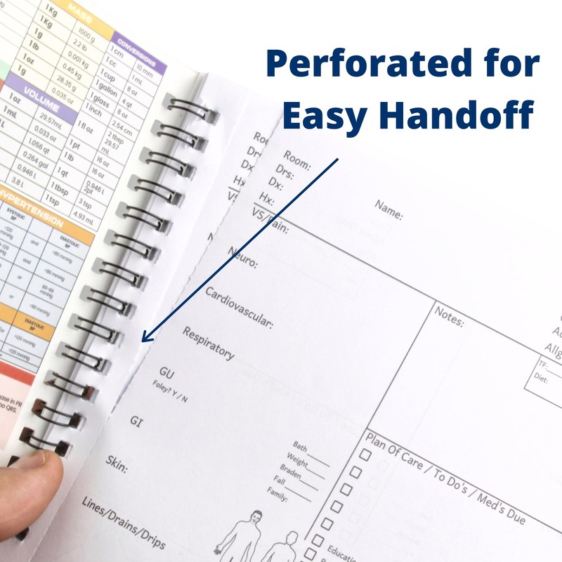 Field Equipt Nurse Essentials Report Notebook for Work & Nursing