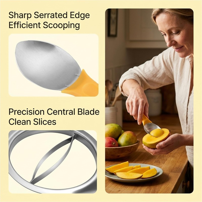 2pcs Mango Tools,Fruit Preparation Set for Daily Kitchen Use,Fruit Tool