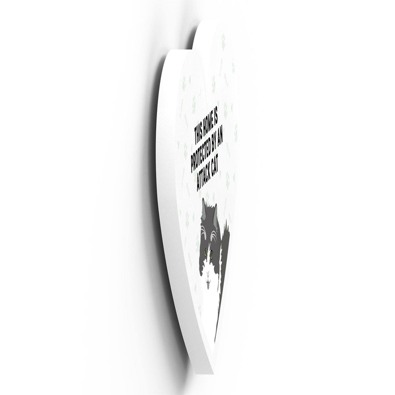 Global Designs Grey And White Cat Home Protected Attack Cat