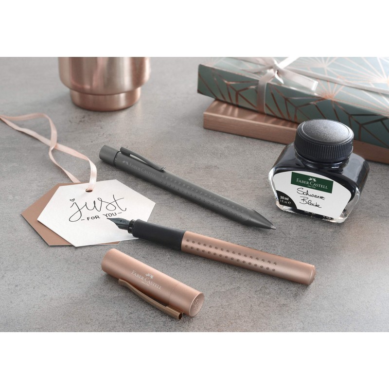 Faber-Castell Grip Edition F Fountain Pen - Anthracite, 140947