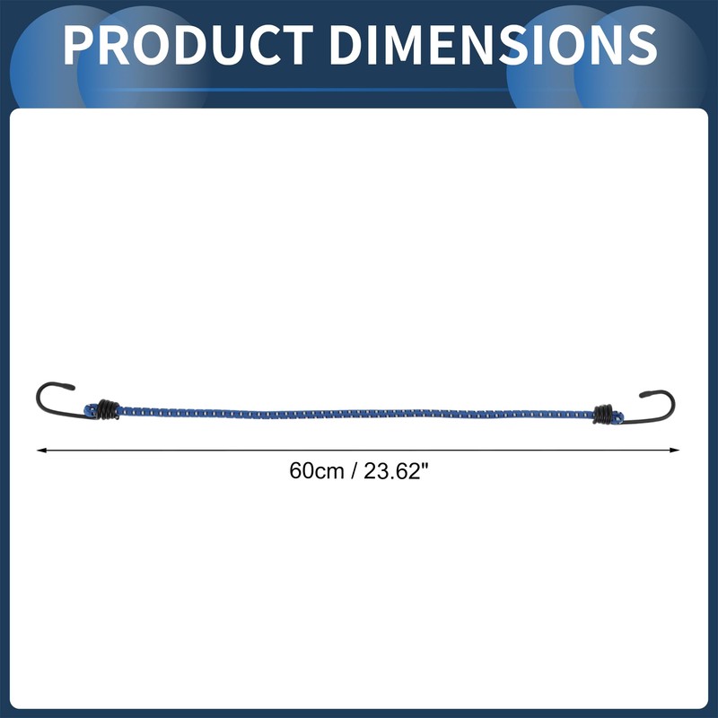 INFINAUTO Luggage Cords with Hooks 60cm Motorcycle Trailer Trucks Cargo