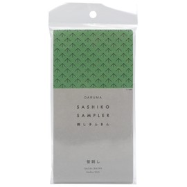 DARUMA 01-8430 Sashiko Dish Towel, Sashimi, White No. 1108, Bamboo Sashimi, Finished Size: Approx. 13.4 x 13.4 inches (34 x 34 cm)